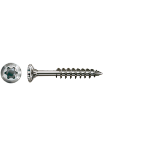 4.5 x 35mm Facade screw with CUT point. 304 Stainless. Qty 200.