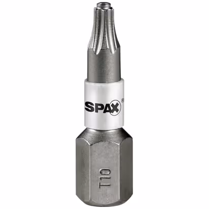 T-10 Spax T-Star Plus Drive bit. 25mm. Pack of 5.