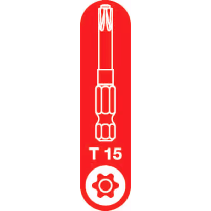 T-15 Spax T-Star Plus Drive bit. 50mm. Pack of 5.