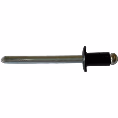 4.8mm x 8mm black aluminium pop rivets. Qty 500.