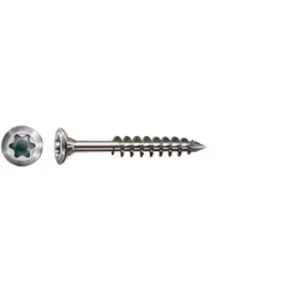 4.5 x 35mm Facade screw with CUT point. 304 Stainless. Qty 200.