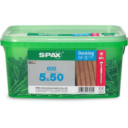 50mm 10G 304 Stainless Decking Screws Value Pack. Qty. 600