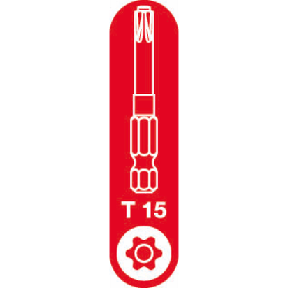 T-15 Spax T-Star Plus Drive bit. 50mm. Pack of 5.