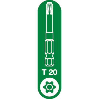 T-20 Spax T-Star Plus Drive bit. 50mm. Pack of 5.