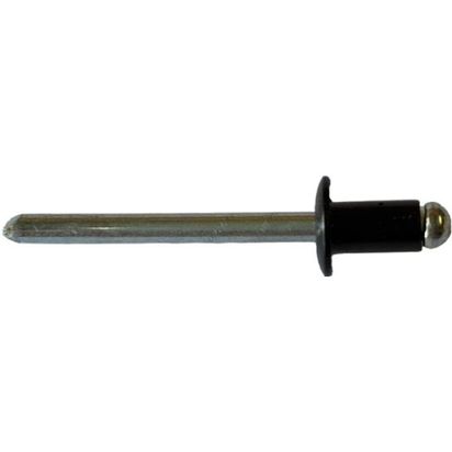 4.8mm x 8mm black aluminium pop rivets. Qty 500.