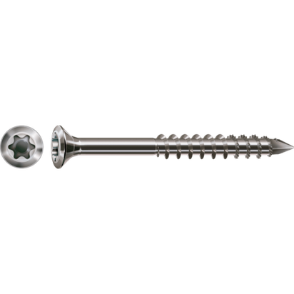 4 x 45mm Deck Clip screw. 304 Stainless. Partial thread. Qty 100.