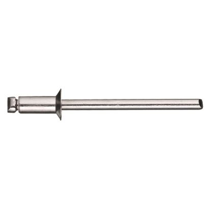 3.2mm x 6.7mm stainless steel countersunk rivets. Qty 1000.