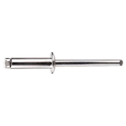 3.2mm x 8.2mm steel pop rivets. Qty 1000.