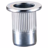 M6 x 16mm rivnuts steel large flange round ribbed. Qty 500.