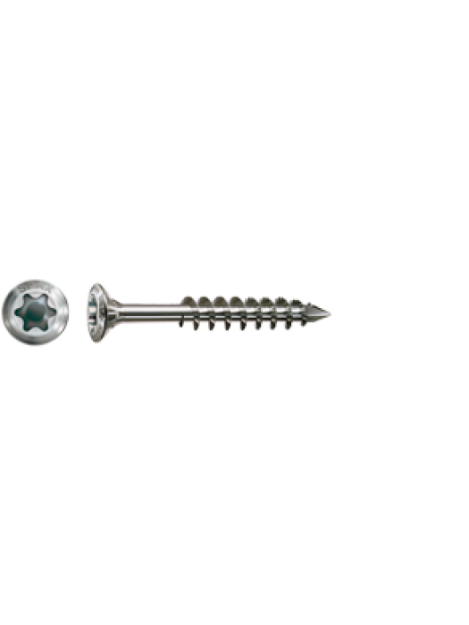 4.5 x 35mm Facade screw with CUT point. 304 Stainless. Qty 200.